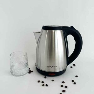 Kit hervidor eléctrico y tetera cuello de cisne para café filtrado