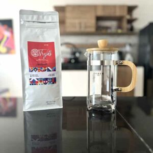 Kit Café 500g + Prensa Francesa Bambú 600ml