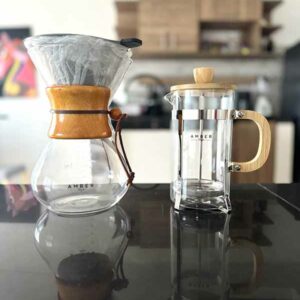 Kit Bambú: Chemex Bambú + Prensa Francesa Bambú